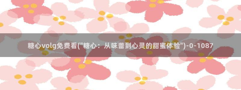 糖心vlog全部作品